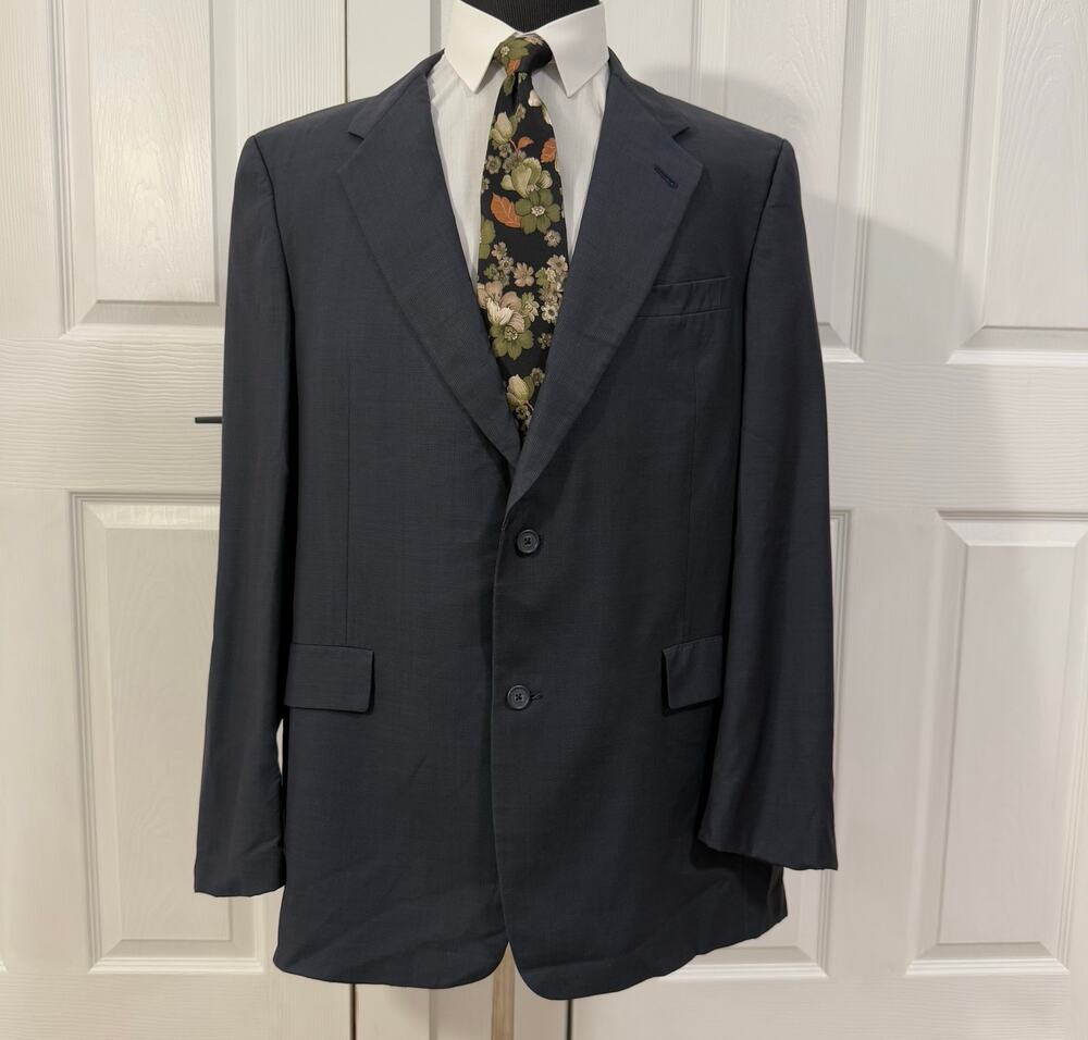 Hart Schaffner Marx Gold Trumpeter Men's 100%Wool Sportscoat Blazer Size 44L